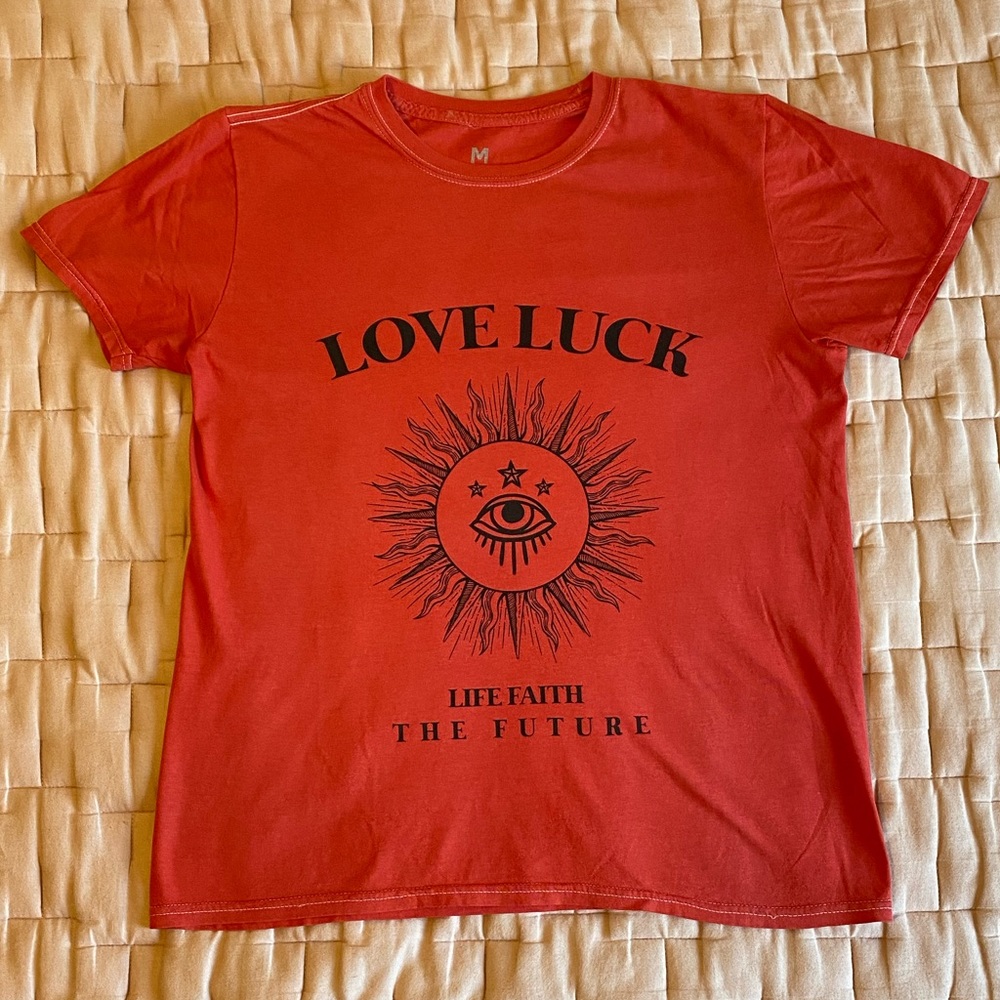 Tarot Sun Eye Stars T-shirt medium